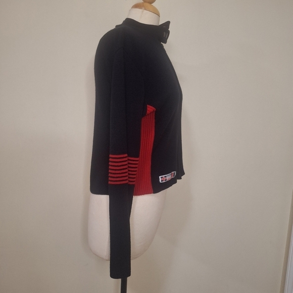 Vintage Daniel Hechter Sport zip Knit sweater SZ M - Picture 5 of 8